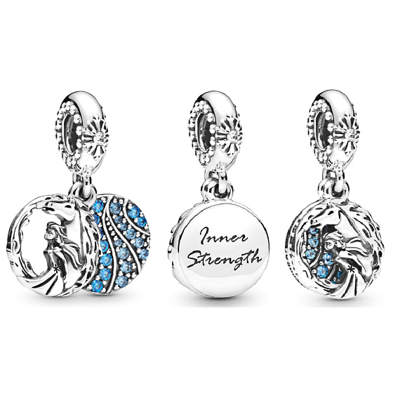 Charm Sterling Silber 925 Disney Ice Kingdom Elsa Anhänger Armband Film