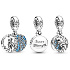 Charm Sterling Silber 925 Disney Ice Kingdom Elsa Anhänger Armband Film