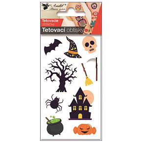 Tätowierungsaufkleber Halloween Haus 6 x 10 cm