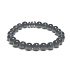Obsidian blau Armband elastisch Naturstein, Kugel 8 mm / 16-17 cm, Rettungsstein