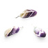 Amethyst Regenbogen Zebra Sambia Trommel Anhänger Naturstein M, ca. 2,5 cm, Stein der Könige und Bischöfe