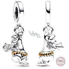 Charme Sterling Silber 925 Disney 100. jubiläumsbär Balu, Armband-Anhänger Charme Sterling Silber 925 Disney 100. jubiläumsbär Balu, Armband-Anhänger