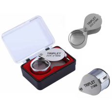 Lupa kapesní skládací zvětšení 20 x zvětšení 21 mm