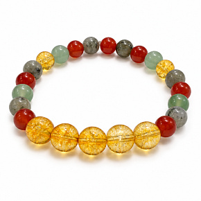 Armband mit Geschichte – Folge deinem Traum, natürliche Mineralien, Kugel 8 mm / Handgelenk 16–18 cm Armband mit Geschichte – Folge deinem Traum, natürliche Mineralien, Kugel 8 mm / Handgelenk 16–18 cm