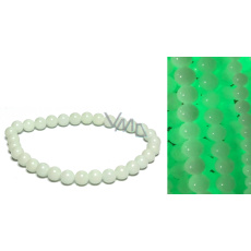 Jade Luminois Light Phosphoreszierend, gelbes Leuchten im Dunkeln, Armband elastisch Naturstein, Perle 6 mm / 16 - 17 cm Jade Luminois Light Phosphoreszierend, gelbes Leuchten im Dunkeln, Armband elastisch Naturstein, Perle 6 mm / 16 - 17 cm