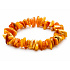 Bernstein Baltischer Honig / Gold Armband elastisch gehackt natürlich, 16 - 17 cm, steifes Sonnenlicht