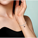 Charm Sterlingsilber 925 Weihnachtliches Herz, Anhänger für Armband Weihnachten