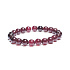 Granat rot elastisches Armband, Kugel 8 mm / 16-17 cm, Stein des Feuers, Liebe