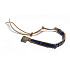 Lapis Lazuli Lederarmband Naturstein, handgefertigt, Verschluss, quadratisch 4 x 4 mm / 14 + 6,5 mm, Harmonie Stein
