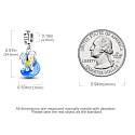 Sterling Silber 925 Luminous - Sternzeichen Wassermann, Armband-Anhänger