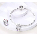 Sterling Silber 925 Sister - Ich werde immer dein Freund sein, Familienarmband-Anhänger