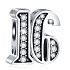 Charme Sterling Silber 925 16 Jahrestag, Perle auf Armband