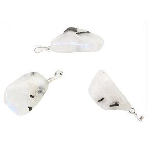 Mondstein Troml Anhänger Naturstein, 2,2-3 cm, 1 Stück, Stein des Schicksals