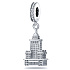 Charm Sterling Silber 925 Polen Palast der Kultur und Wissenschaft, Reise-Armband-Anhänger