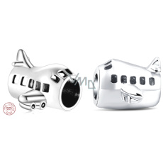 Charme Sterling Silber 925 Flugzeug Perle auf Reisen Armband