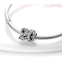 Charme Sterling Silber 925, 20 Jahrestag, Perle auf Armband