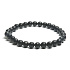 Shungit Armband elastischer Naturstein, Kugel 6 mm / 16 - 17 cm, Stein des Lebens