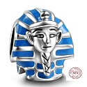 Charme Sterling Silber 925 Ägypten Pharao, Perle auf Reise-Armband