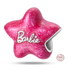 Charme Sterling Silber 925 Barbie, Perle auf Armband Film