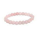 Rosenarmband elastisch Naturstein, Kugel 8 mm / 16 - 17 cm, Liebesstein