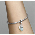 Sterling Silber 925 Luminescent - Glow in the Dark Bulb - Find Your Light, Wechselnde Farben 2in1 Anhänger Armband Symbol