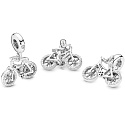 Charme Sterling Silber 925 Dazzling Wheel, Anhänger am Armband Sport