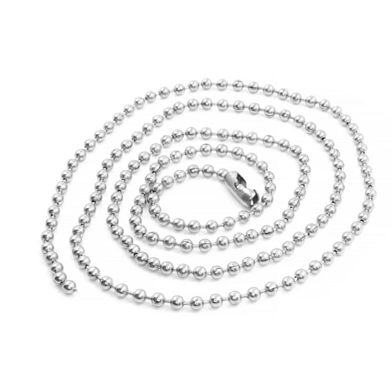Kette silber, mittlere Breite 60 cm
