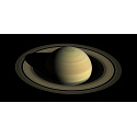 Charm 925 Sterling Silber Planet Saturn Funkelnder Stern mit Ring, Perle für Armband Weltraum