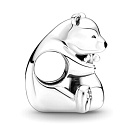 Charme Sterling Silber 925 Umarmung Eisbären, Perle auf Armband Familie
