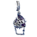 Charm Sterlingsilber 925 Spinnennetz mit Spinne, Anhänger für Armband Halloween