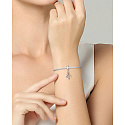 Sterling Silber 925 Harry Potter - Brille, Nimbus 2000 und Blitz, 3in1-Anhänger-Armband