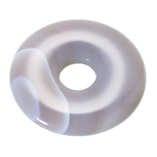 Achat grau Donut Naturstein 30 mm