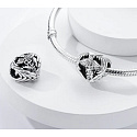 Charm Sterling Silber 925 Graduation - Äskulapstab - Emblem der Ärzte und Apotheker, Absolventen Perle Herz am Armband Job