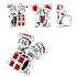Charme Sterling Silber 925 Disney Mickey Mouse, Minnie Mouse und Geschenk, Perle auf Armband Weihnachten