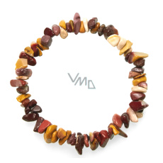 Mokait Armband elastisch gehackter Naturstein 19 cm, Motivationsstein Mokait Armband elastisch gehackter Naturstein 19 cm, Motivationsstein