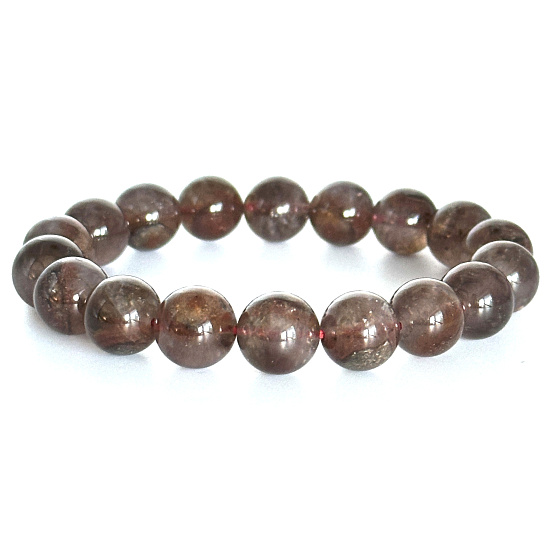 Auralit 23 natur Armband elastischer Naturstein, Kugel 11 - 11,5 mm / 16 - 17 cm, einer der kraftvollsten Steine der Erde
