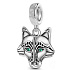 Charms Sterling Silber 925 Wolf, Tierarmband Anhänger