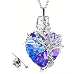 Pamětní, pietní urnový přívěsek, Srdce, strom životní, voděodolné, nerezová ocel Pamětní, pietní urnový přívěsek, Srdce, strom životní, voděodolné, nerezová ocel