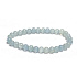 Calcit blau Armband elastischer Naturstein, Kugel 6-6,2 mm / 16-17 cm, Intuitionsstein