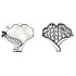 Charme Sterling Silber 925 Ginkgo Biloba Smart, Perle für Armband Natur