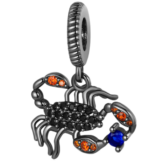 Charms Sterling Silber 925 Skorpion, Tierarmband Anhänger