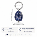 Sodalith – Mini-Anhänger aus Naturstein ca. 0,8–1,2 cm goldfarbene Ausführung | Talisman der Ruhe und des Selbstausdrucks