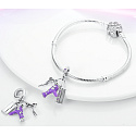 Sterling Silber 925 Friseur - Haartrockner, Schere, 3in1 Kamm, Armband Anhänger Symbol