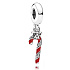 Sterling Silber 925 Weihnachtslutscher, Weihnachtsmann-Stab, Weihnachtsarmband-Anhänger