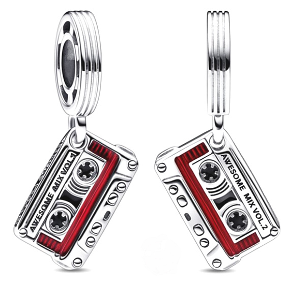 Sterling Silber 925 Marvel Guardians of the Galaxy, Kassettenband, Armband-Anhänger