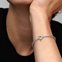 Sterling Silber 925 Alphabet Buchstabe P, Perle für Armband
