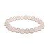 Rosenarmband elastisch Naturstein, Kugel 8 mm / 16 - 17 cm, Liebesstein