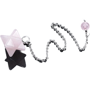 Rosmarin Merkaba Pendel-Anhänger aus Naturstein 21 x 21 x 21 mm, Stein der Liebe