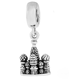 Sterling Silber 925 Moskau Tempel von Vasily der Gesegnete, Reise-Armband-Anhänger