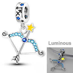 Sterling Silber 925 Luminous - Sternzeichen Schütze, Armband-Anhänger